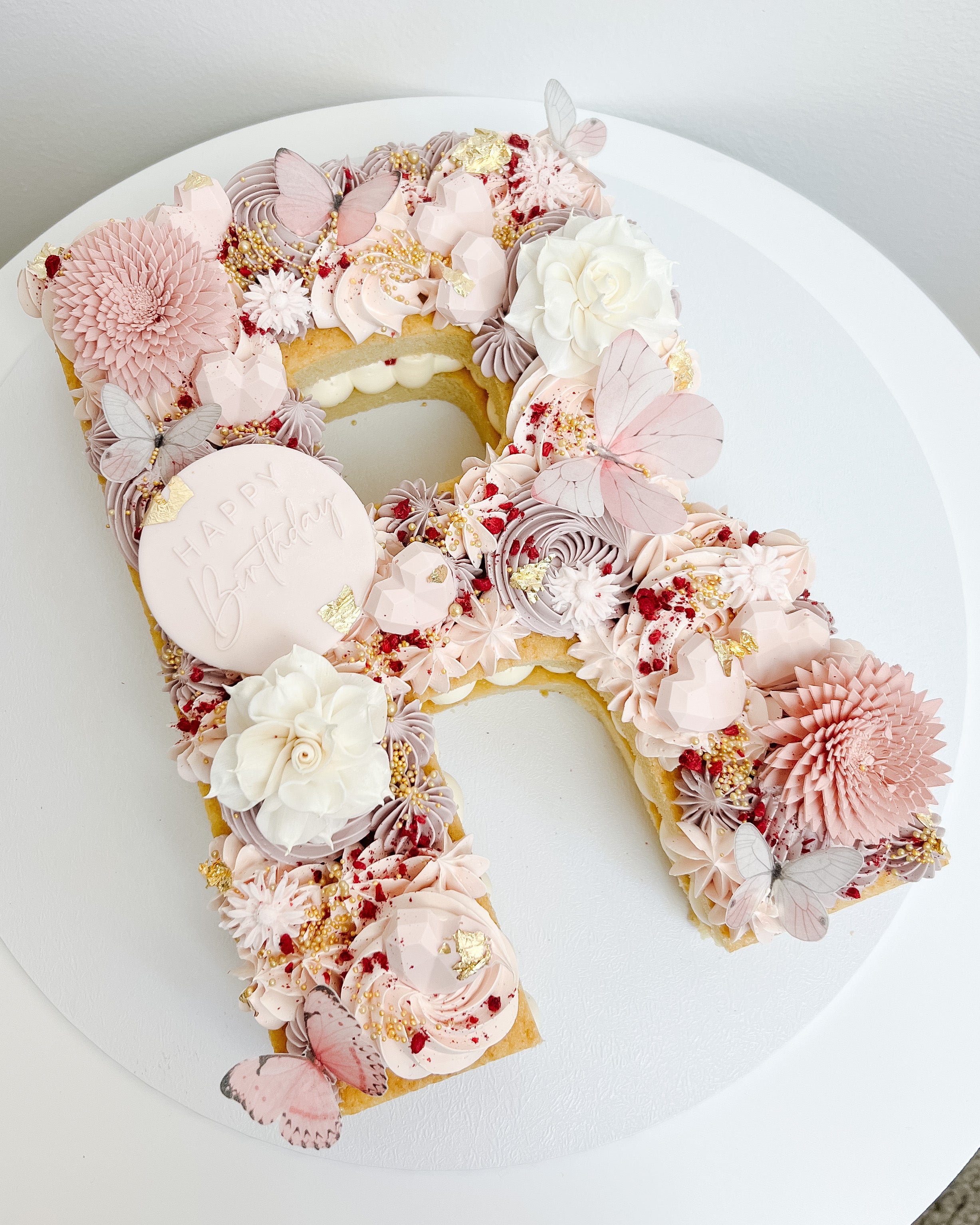 5th Birthday Cake Design For Girls - Letter Number Cakes